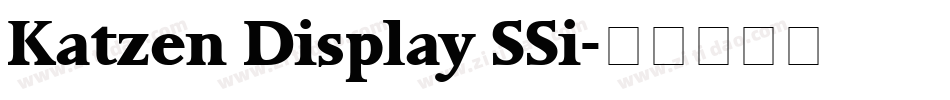 Katzen Display SSi字体转换